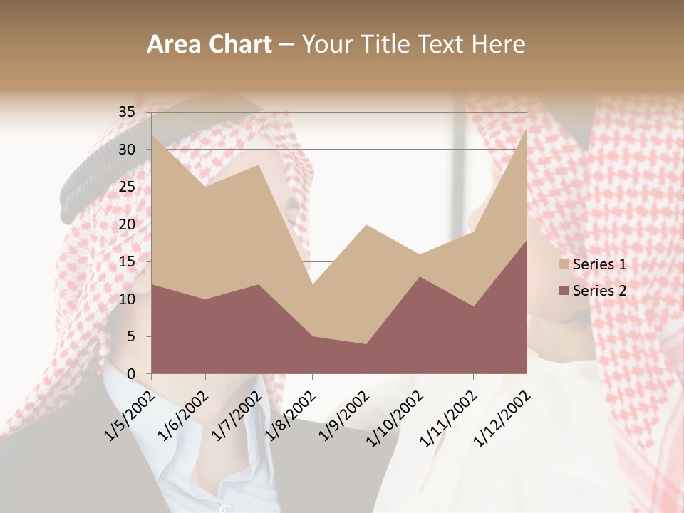 A Man And A Woman Wearing Headscarves Powerpoint Template PowerPoint Template