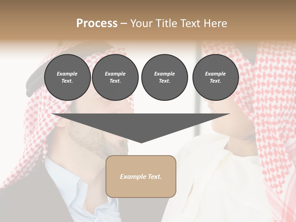 A Man And A Woman Wearing Headscarves Powerpoint Template PowerPoint Template