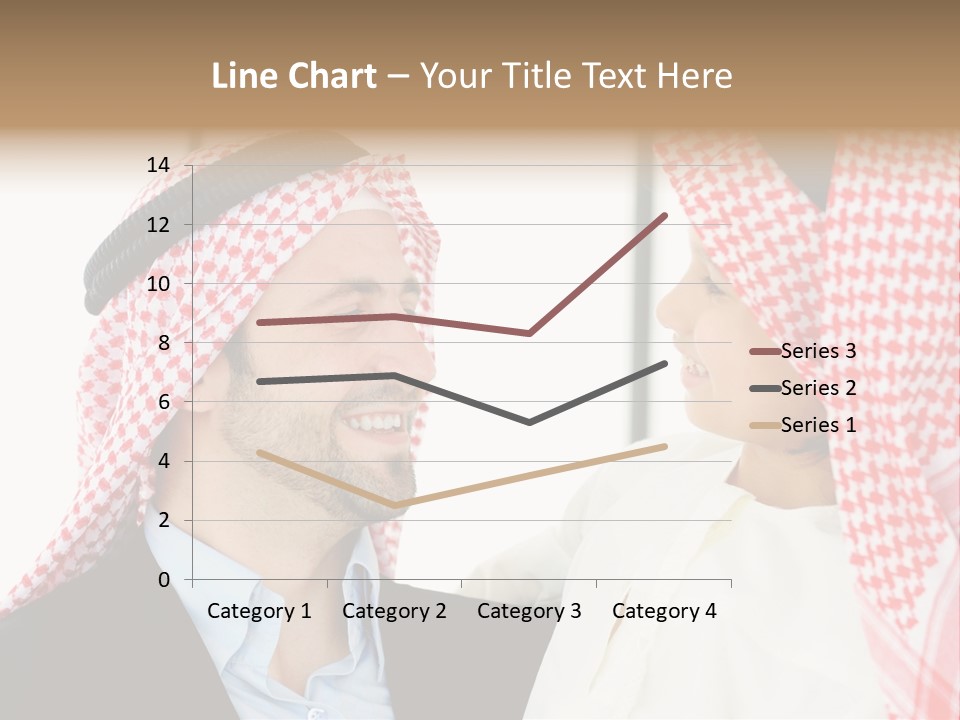 A Man And A Woman Wearing Headscarves Powerpoint Template PowerPoint Template