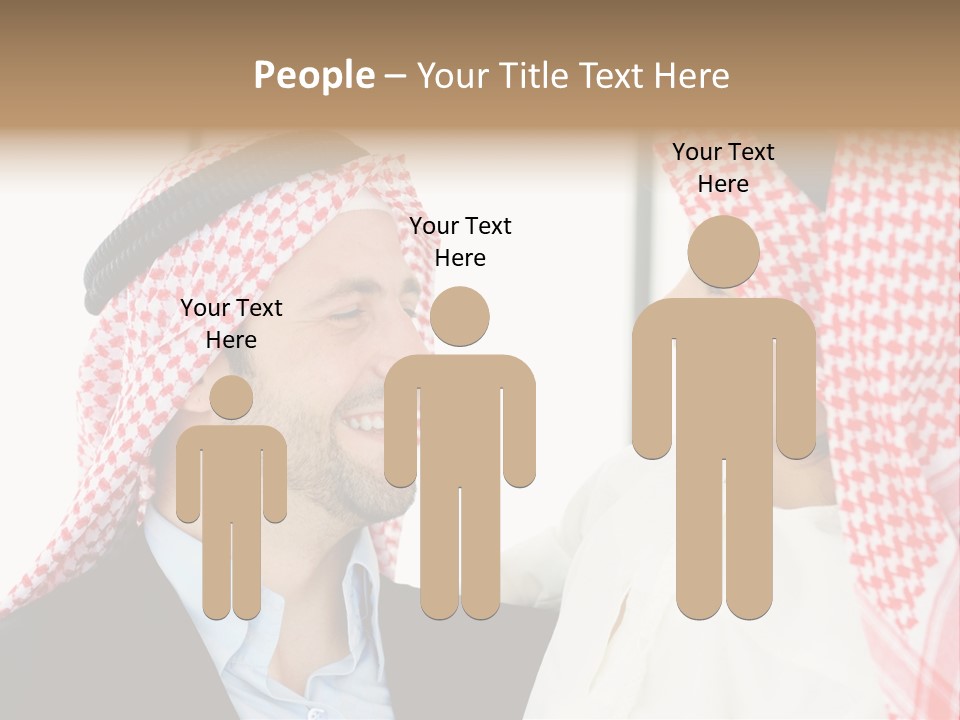 A Man And A Woman Wearing Headscarves Powerpoint Template PowerPoint Template