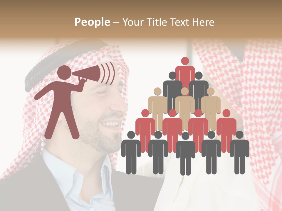 A Man And A Woman Wearing Headscarves Powerpoint Template PowerPoint Template