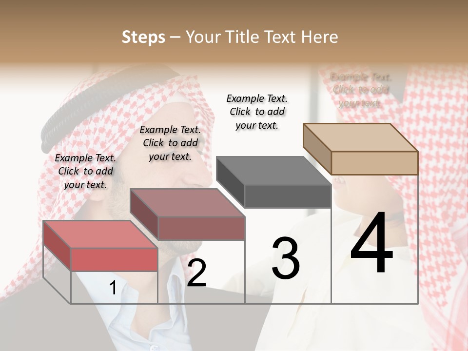 A Man And A Woman Wearing Headscarves Powerpoint Template PowerPoint Template