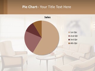 A Living Room With A Couch, Chairs, Table And A Painting On The Wall PowerPoint Template