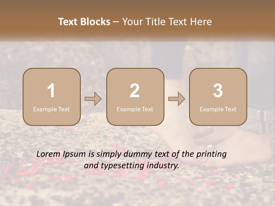 A Person Standing On A Rock With Rose Petals On The Ground PowerPoint Template