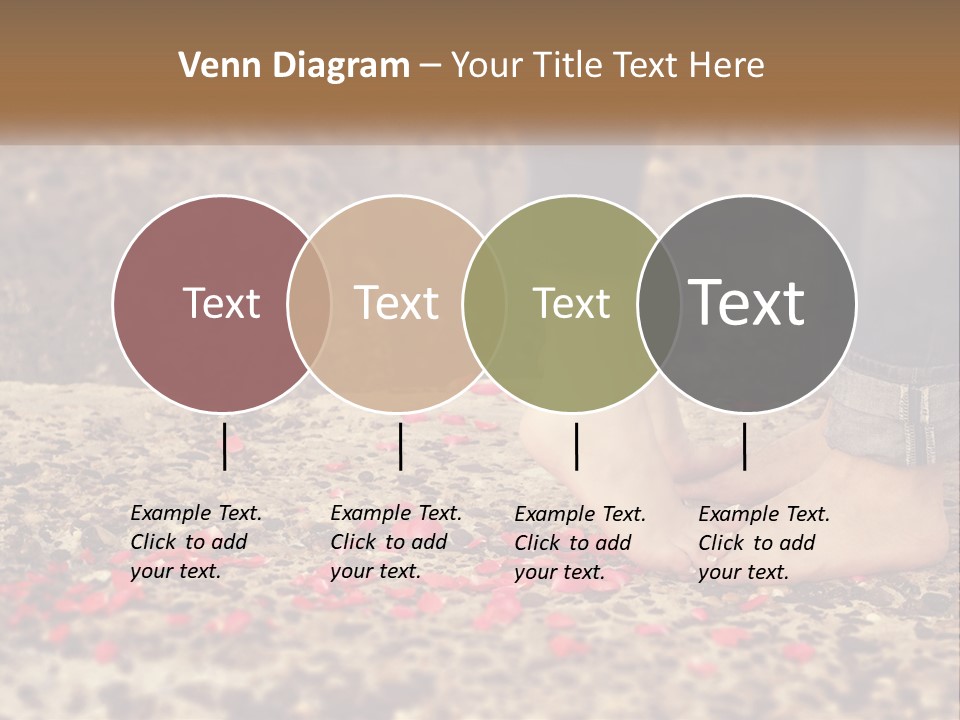 A Person Standing On A Rock With Rose Petals On The Ground PowerPoint Template