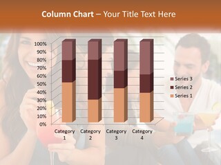 A Group Of People Sitting At A Table With Drinks PowerPoint Template