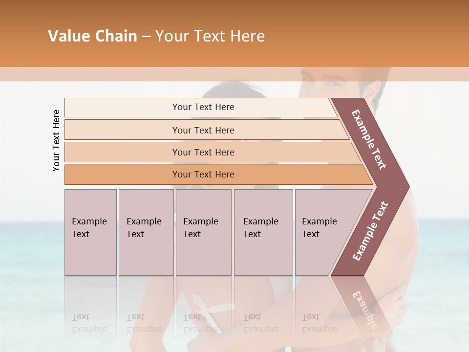 A Man And A Woman Standing Next To Each Other On A Beach PowerPoint Template