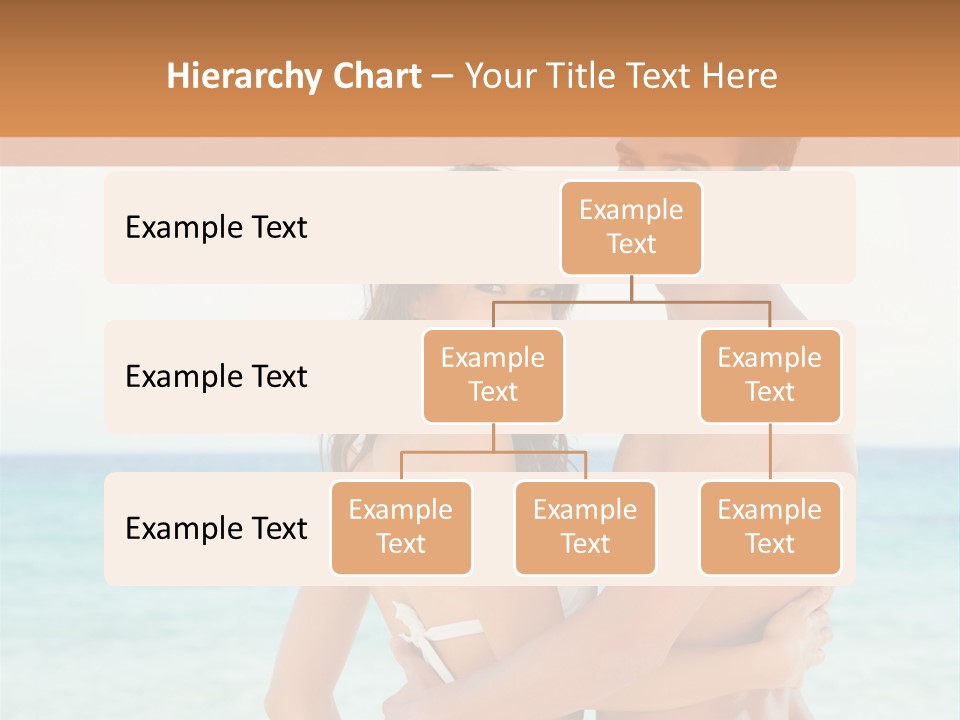 A Man And A Woman Standing Next To Each Other On A Beach PowerPoint Template