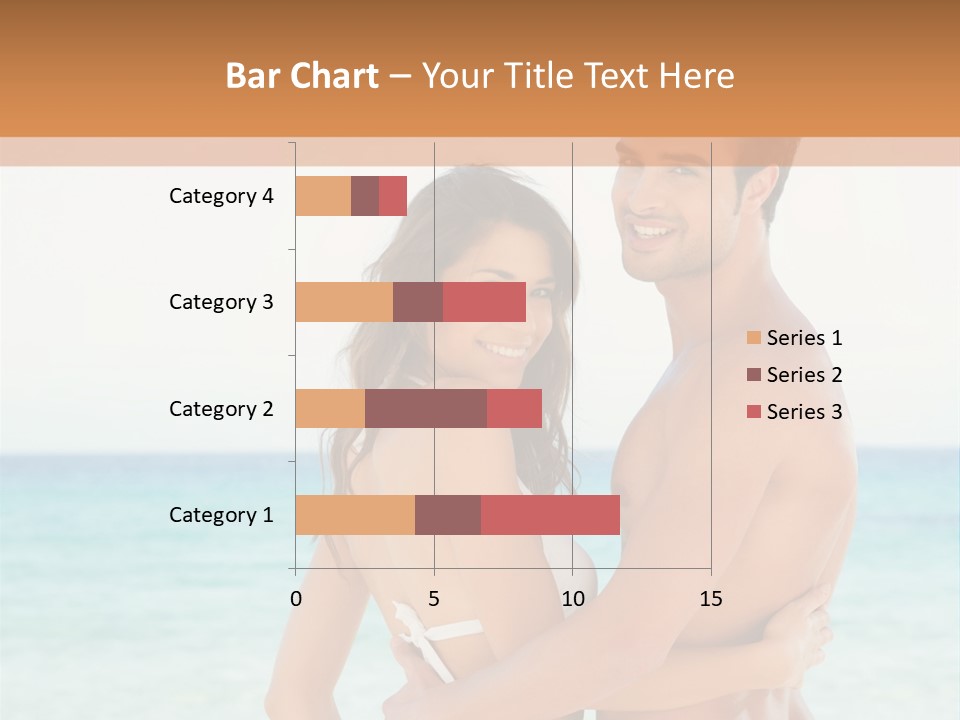 A Man And A Woman Standing Next To Each Other On A Beach PowerPoint Template