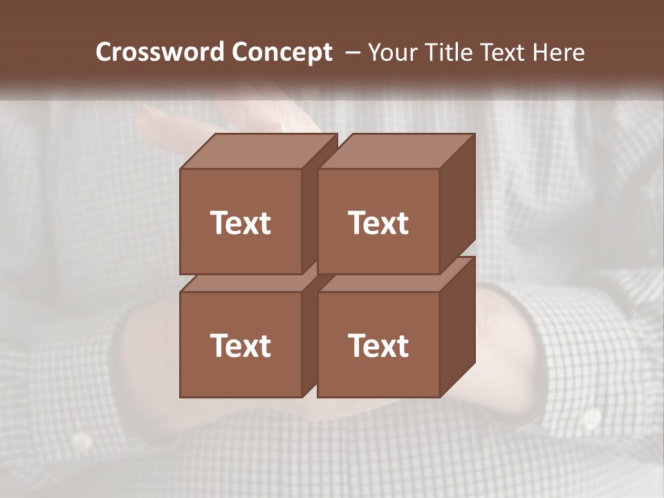 A Man Is Holding His Hand Up To The Camera PowerPoint Template