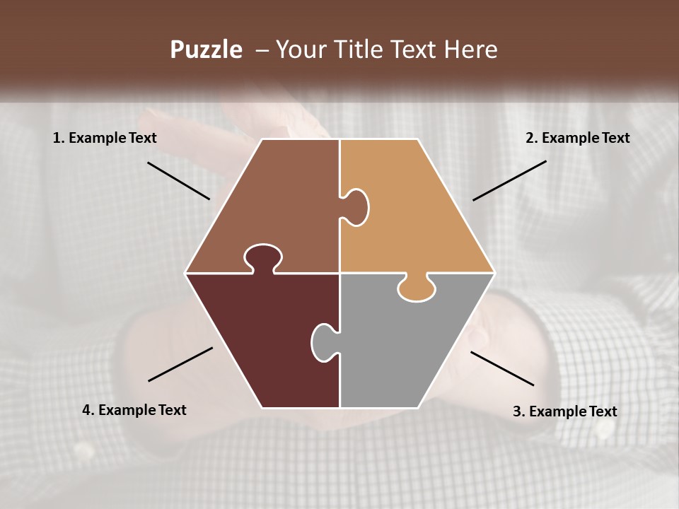 A Man Is Holding His Hand Up To The Camera PowerPoint Template