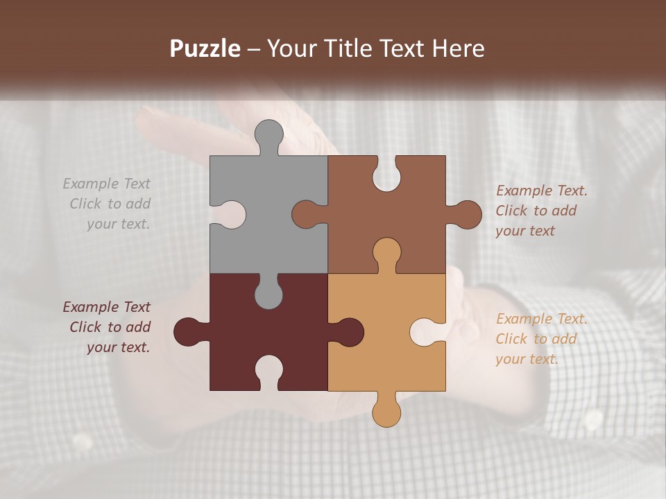 A Man Is Holding His Hand Up To The Camera PowerPoint Template