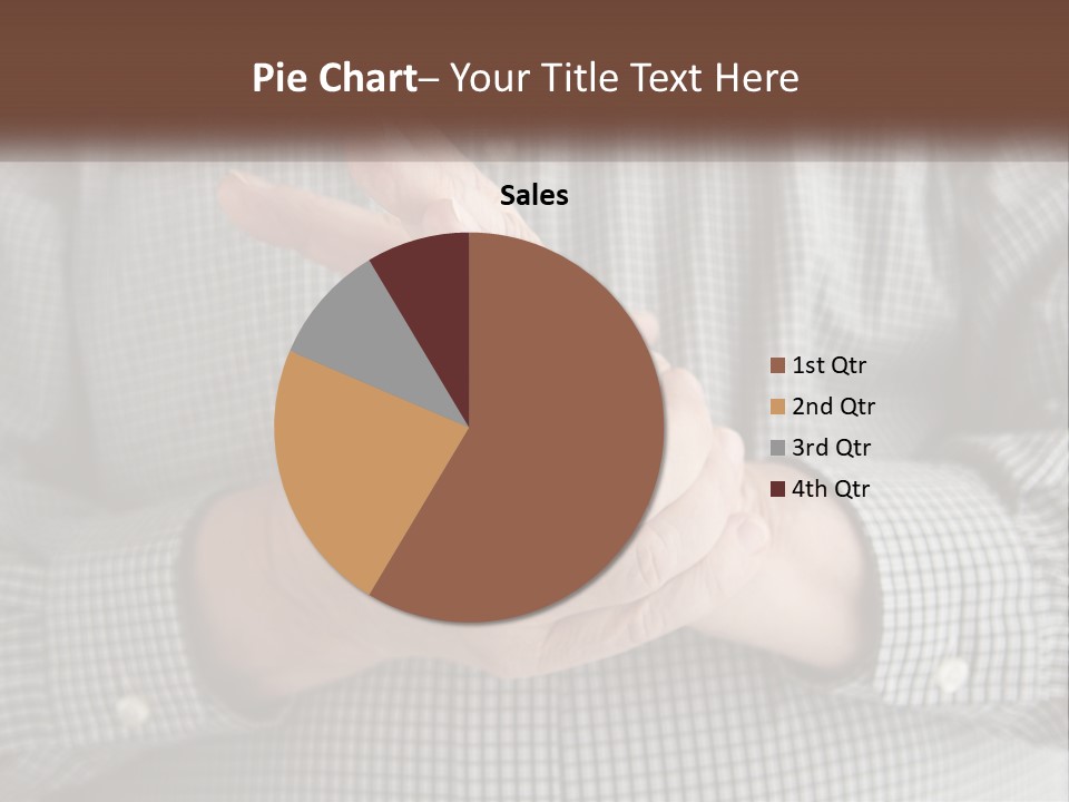 A Man Is Holding His Hand Up To The Camera PowerPoint Template