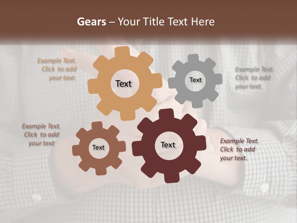 A Man Is Holding His Hand Up To The Camera PowerPoint Template