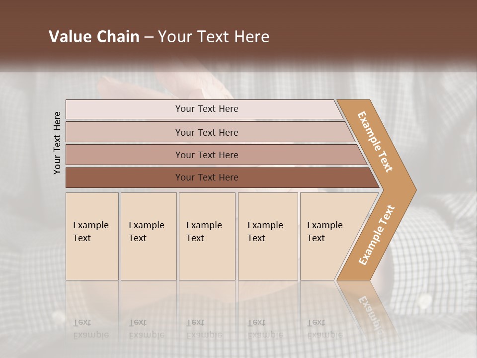 A Man Is Holding His Hand Up To The Camera PowerPoint Template