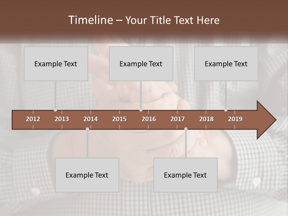 A Man Is Holding His Hand Up To The Camera PowerPoint Template