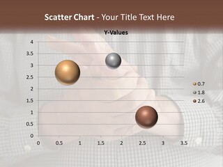A Man Is Holding His Hand Up To The Camera PowerPoint Template