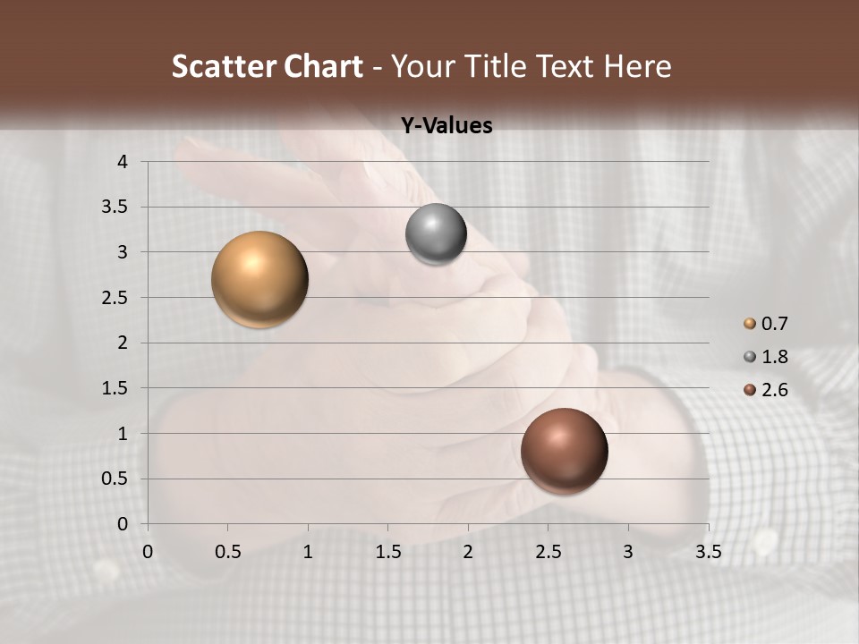 A Man Is Holding His Hand Up To The Camera PowerPoint Template
