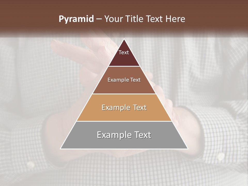 A Man Is Holding His Hand Up To The Camera PowerPoint Template