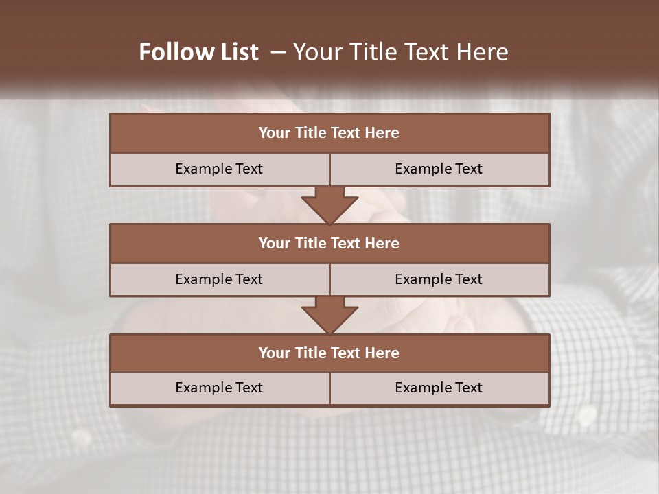 A Man Is Holding His Hand Up To The Camera PowerPoint Template