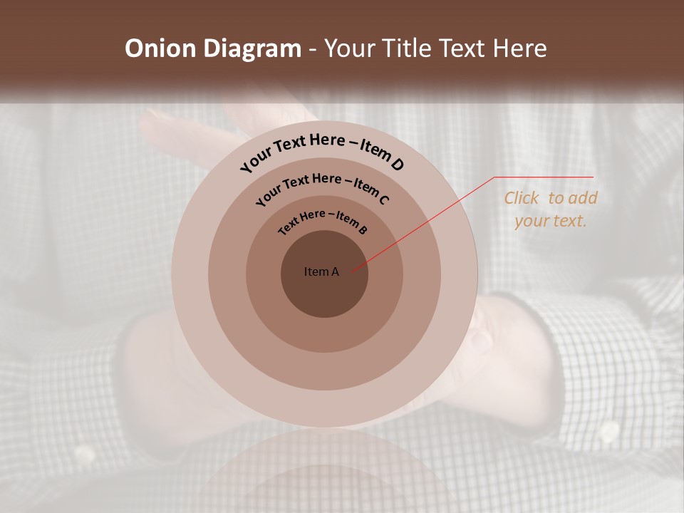 A Man Is Holding His Hand Up To The Camera PowerPoint Template