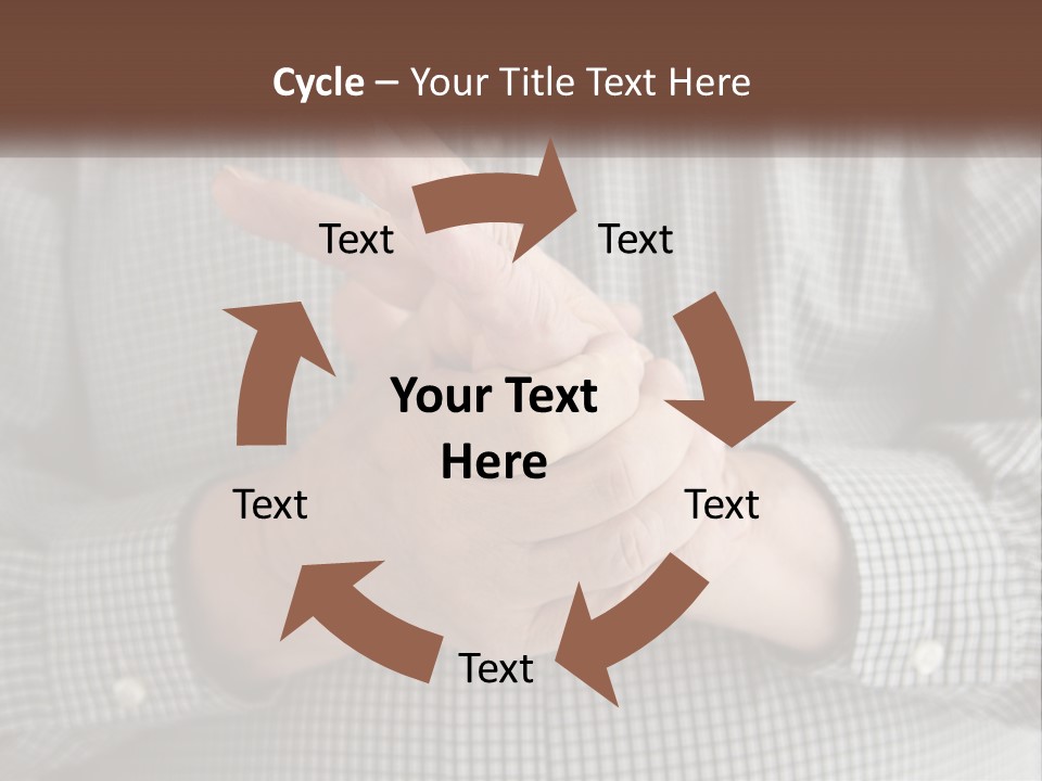 A Man Is Holding His Hand Up To The Camera PowerPoint Template