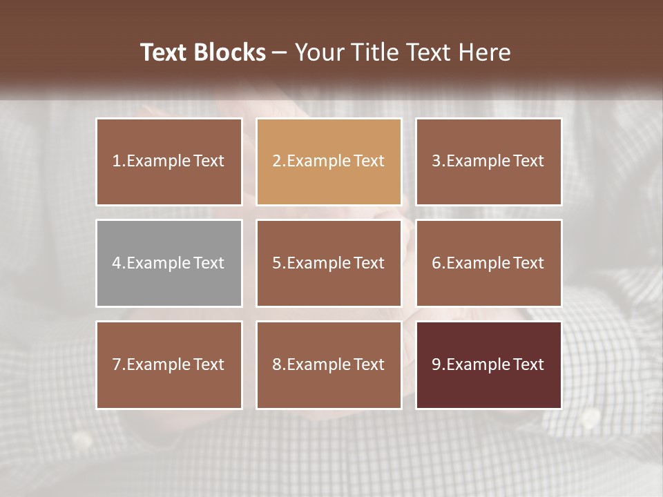 A Man Is Holding His Hand Up To The Camera PowerPoint Template