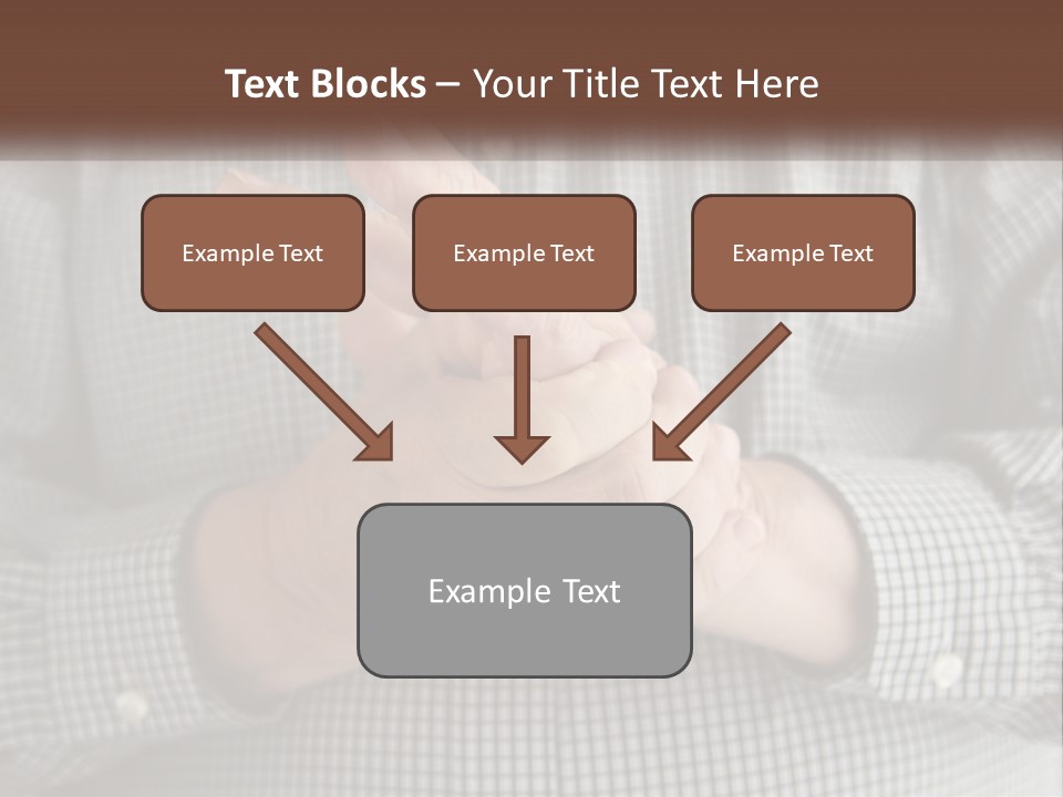 A Man Is Holding His Hand Up To The Camera PowerPoint Template