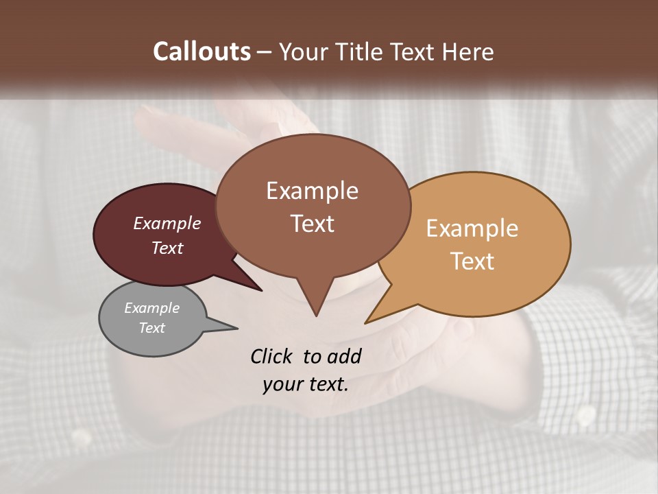 A Man Is Holding His Hand Up To The Camera PowerPoint Template