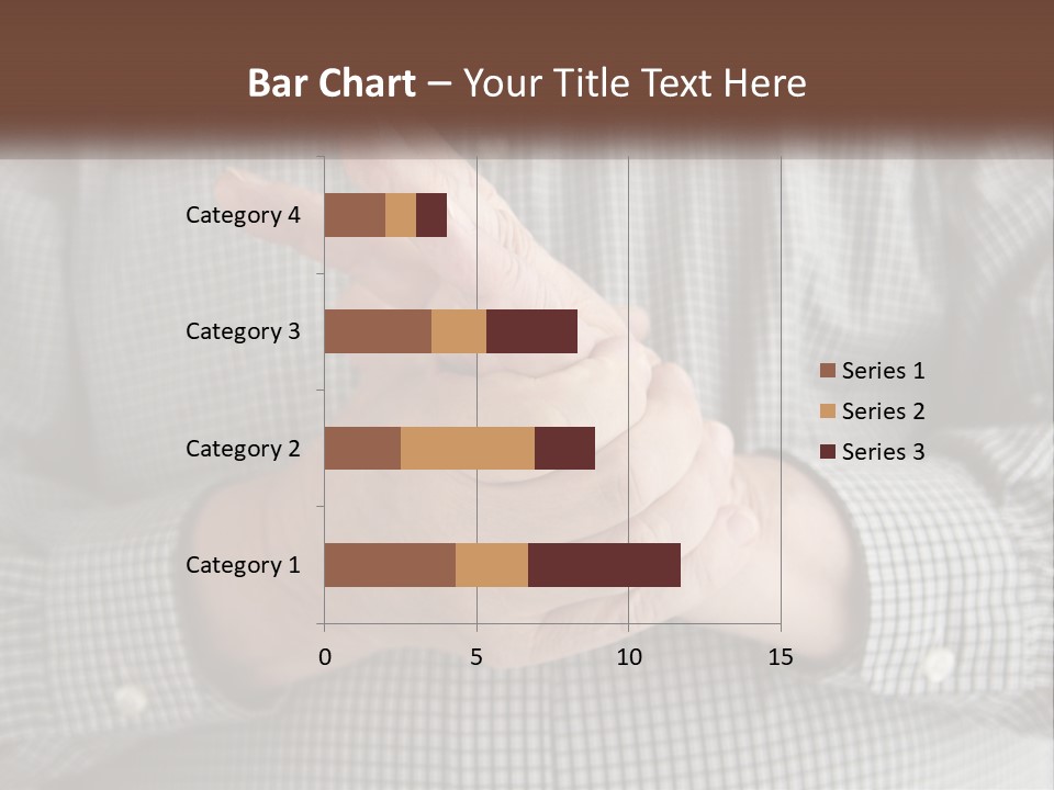 A Man Is Holding His Hand Up To The Camera PowerPoint Template