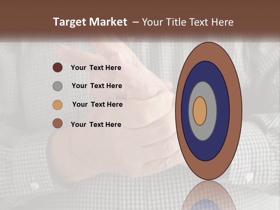 A Man Is Holding His Hand Up To The Camera PowerPoint Template