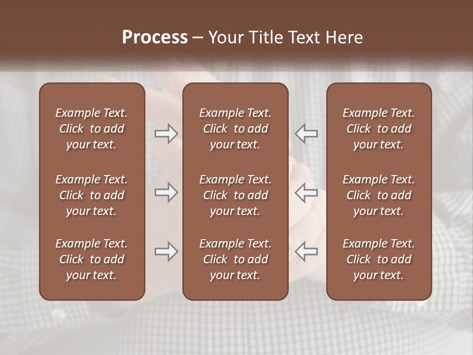 A Man Is Holding His Hand Up To The Camera PowerPoint Template