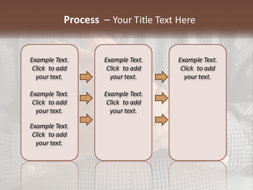 A Man Is Holding His Hand Up To The Camera PowerPoint Template