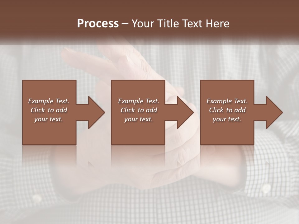 A Man Is Holding His Hand Up To The Camera PowerPoint Template