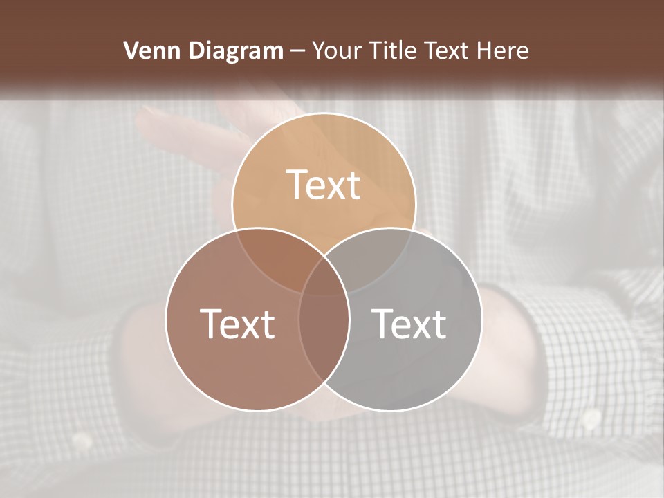 A Man Is Holding His Hand Up To The Camera PowerPoint Template