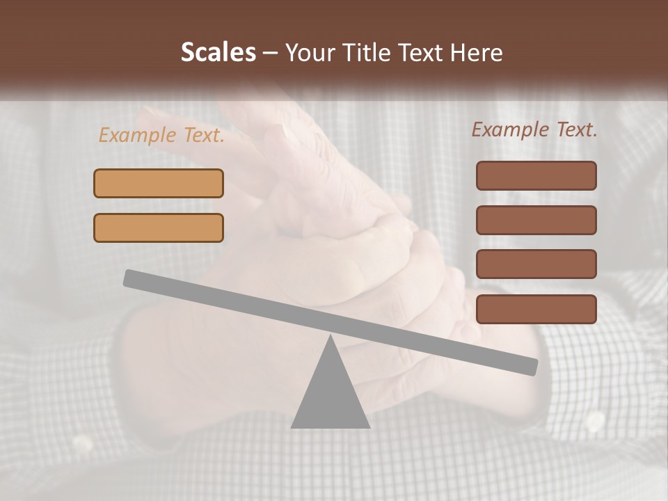 A Man Is Holding His Hand Up To The Camera PowerPoint Template
