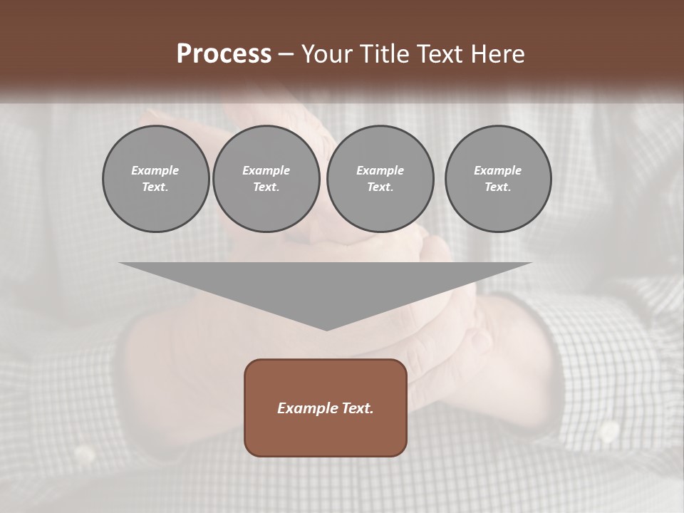 A Man Is Holding His Hand Up To The Camera PowerPoint Template