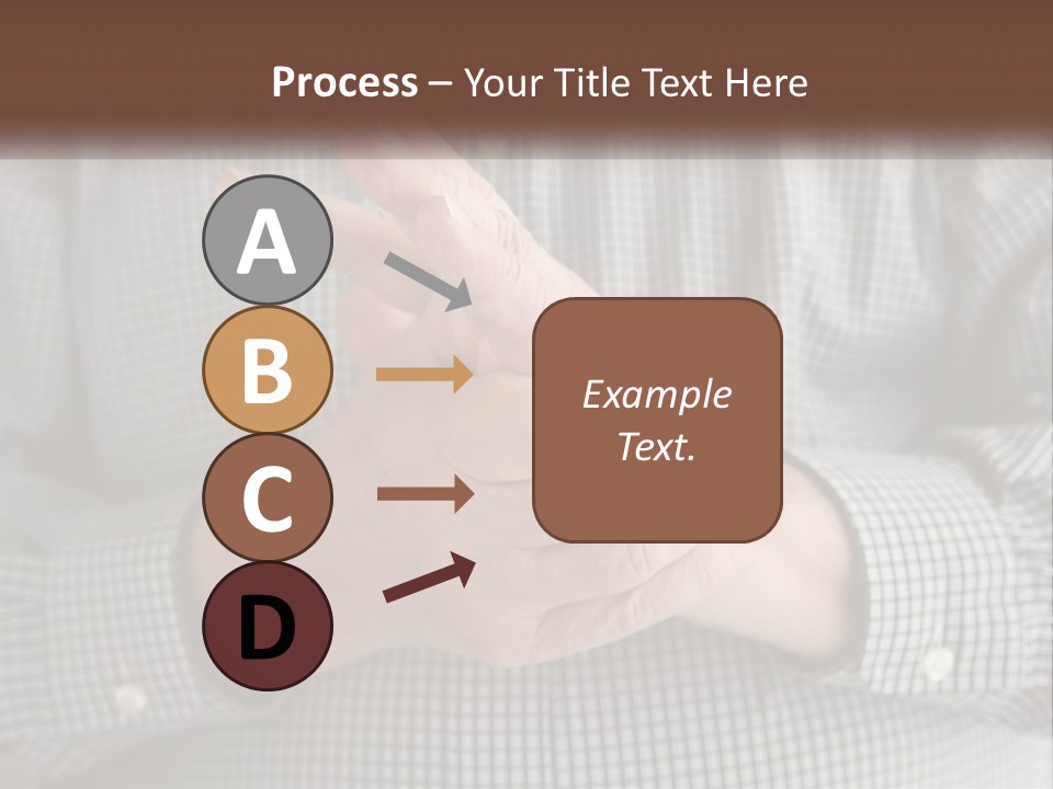 A Man Is Holding His Hand Up To The Camera PowerPoint Template