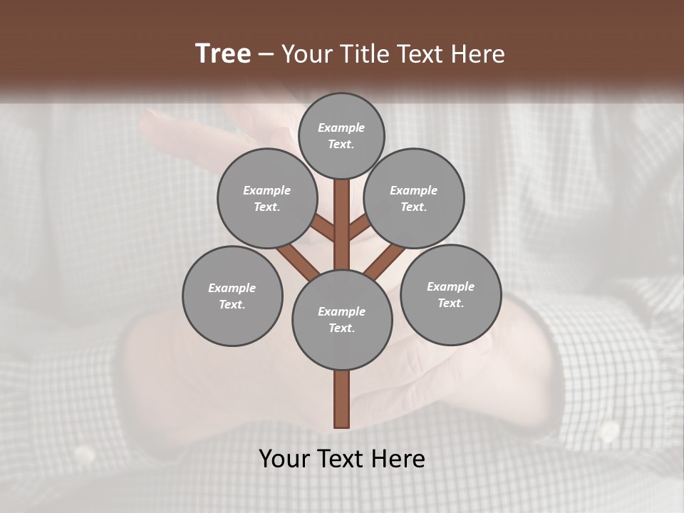 A Man Is Holding His Hand Up To The Camera PowerPoint Template