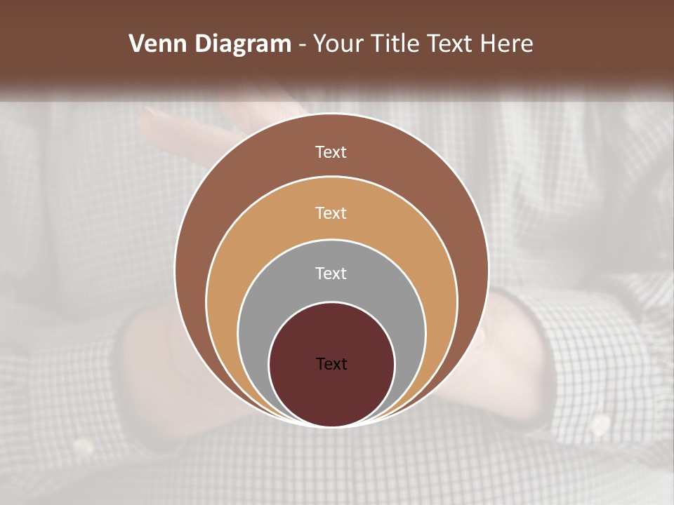 A Man Is Holding His Hand Up To The Camera PowerPoint Template