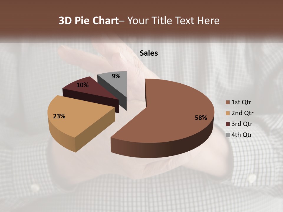 A Man Is Holding His Hand Up To The Camera PowerPoint Template