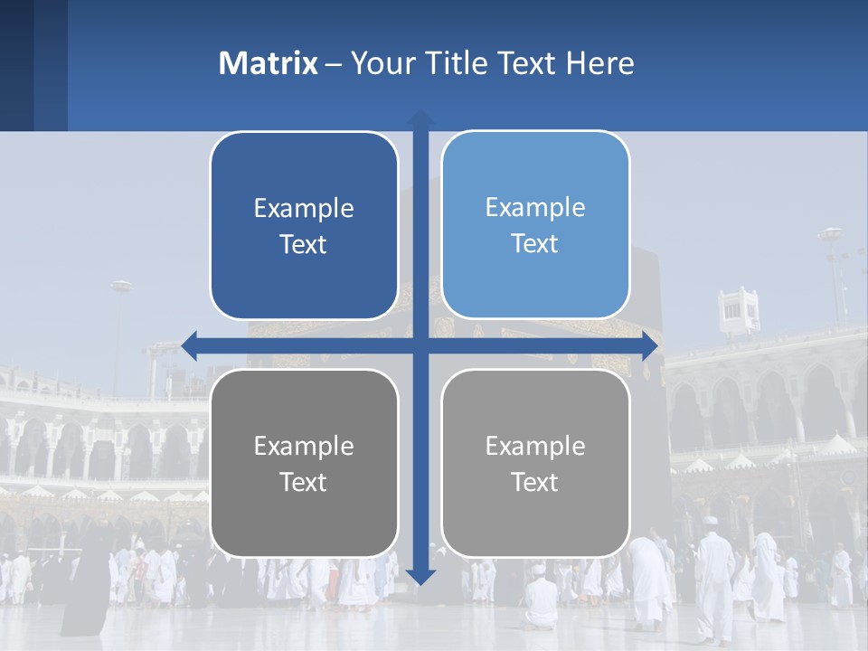 A Group Of People Standing In Front Of A Building PowerPoint Template