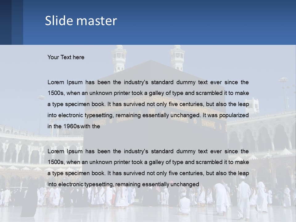 A Group Of People Standing In Front Of A Building PowerPoint Template