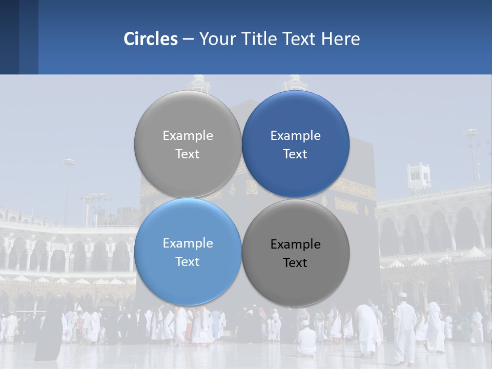 A Group Of People Standing In Front Of A Building PowerPoint Template