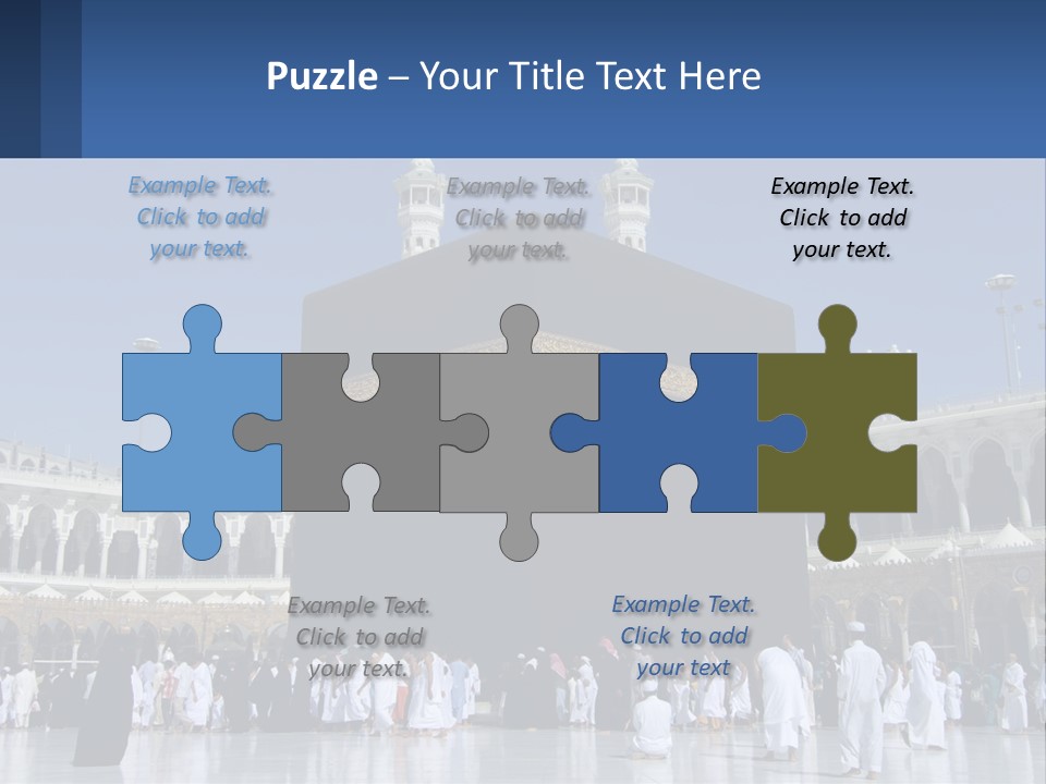 A Group Of People Standing In Front Of A Building PowerPoint Template