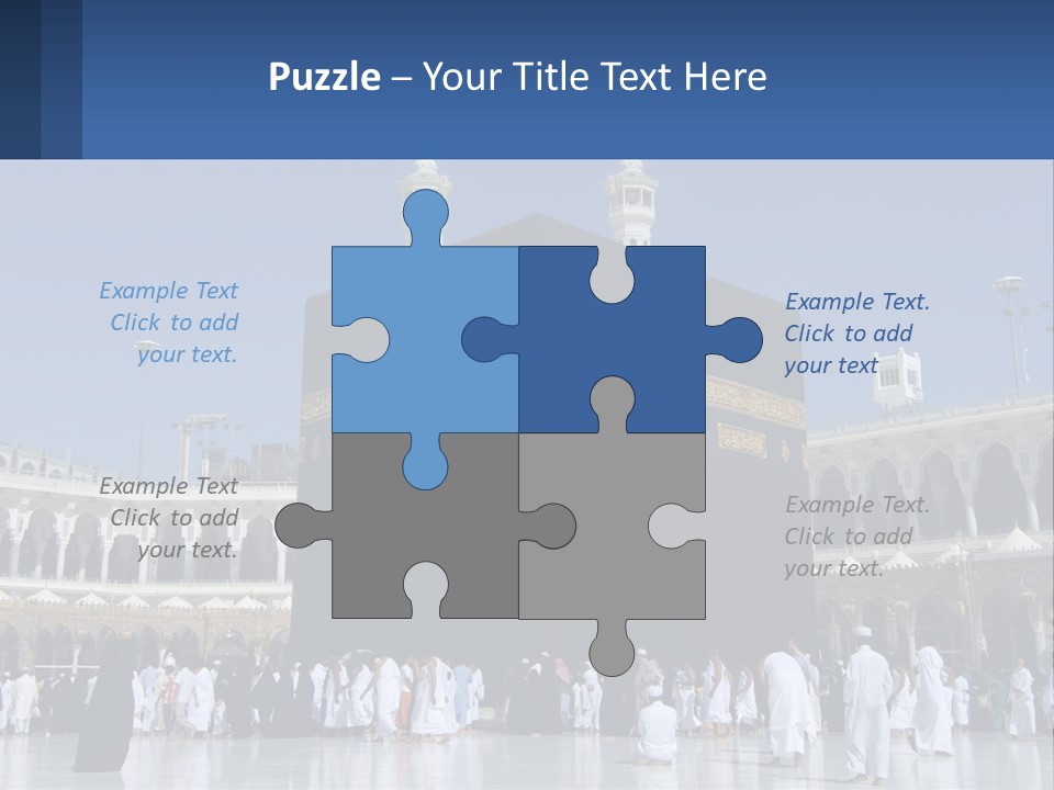 A Group Of People Standing In Front Of A Building PowerPoint Template