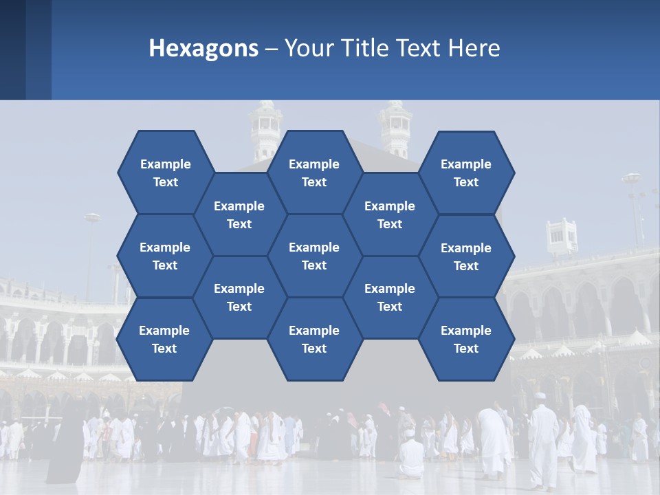 A Group Of People Standing In Front Of A Building PowerPoint Template