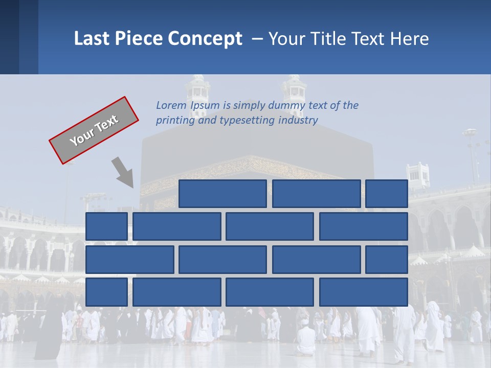 A Group Of People Standing In Front Of A Building PowerPoint Template