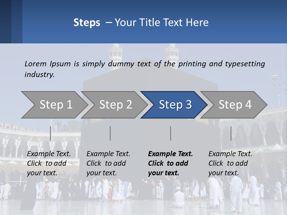 A Group Of People Standing In Front Of A Building PowerPoint Template