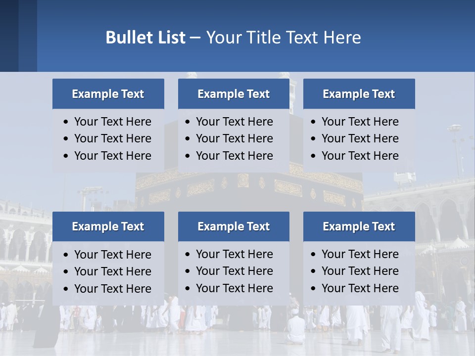 A Group Of People Standing In Front Of A Building PowerPoint Template